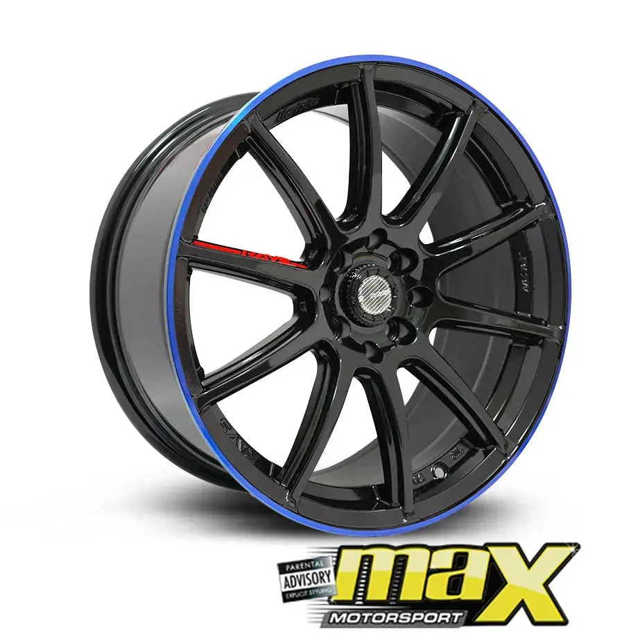 17 Inch Mag Wheel - Mx115 Rays Style Wheels - (4X100/114.3 Pcd) 1