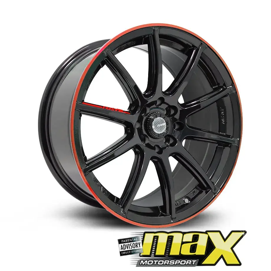 17 Inch Mag Wheel - Mx115 Rays Style Wheels - (4X100/114.3 Pcd) 1