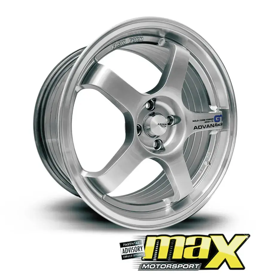 17 Inch Mag Wheel - Mx512-17Sl Advan Gt Racing Style Wheel - 4X100 Pcd 1