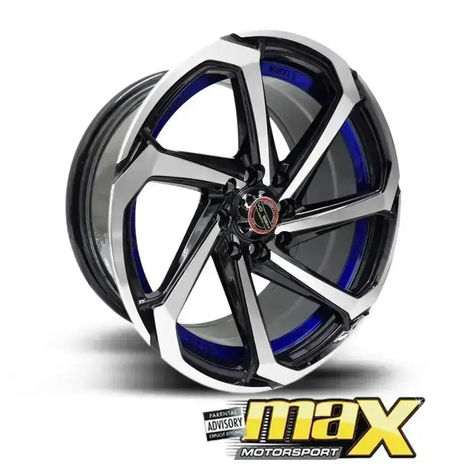 14 Inch Mag Wheel - Mx8828-14Bl Concave Wheels (4X100/ 4X114.3 Pcd) 1