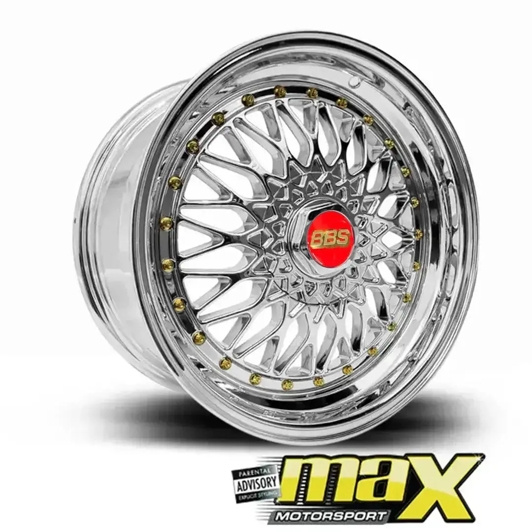 15 Inch Mag Wheel - Mxbs01-15 Chrome Bss Wheel - 4X100 / 5X100 Pcd 1