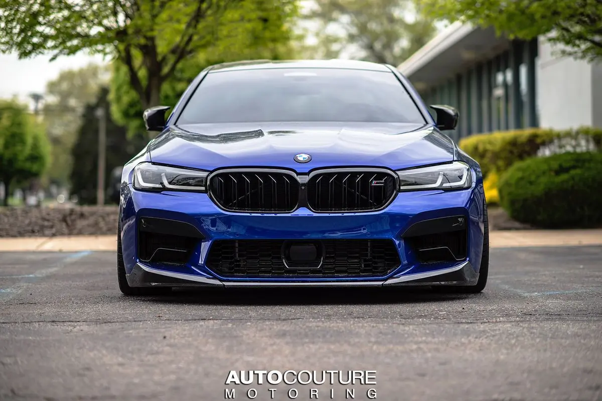 Bmw M Performance F90 M5 Lci Carbon Fiber Front Lower Lip & Splitter Set 1