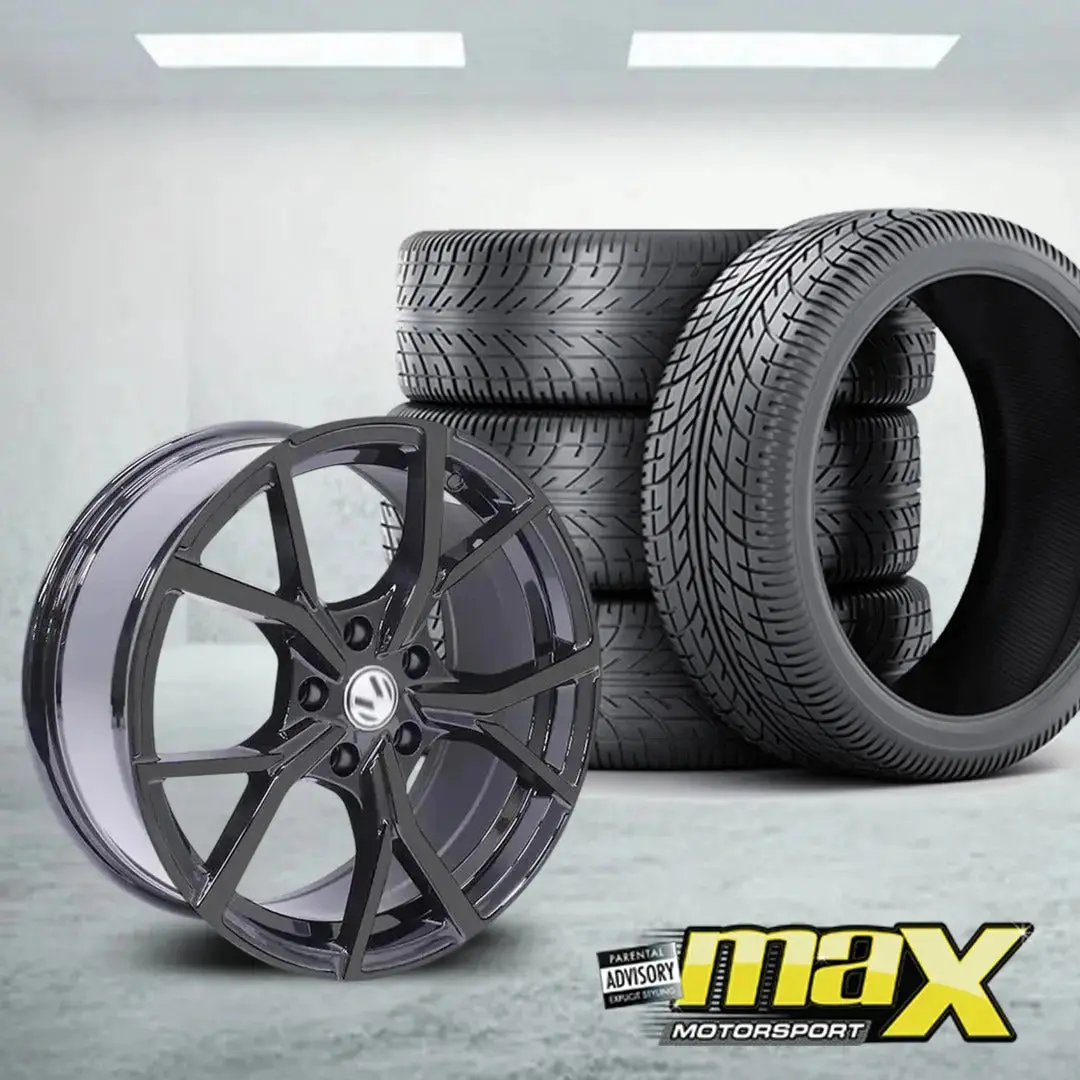 19 Inch Mx498 Golf 8R Style Wheel & Tyre Combo -  5X112 Pcd 1
