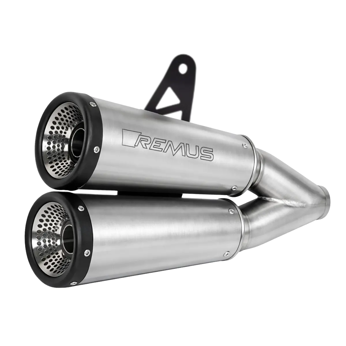 Vertical Slip On Exhaust For Indian Ftr 1200 & 1200S — Silencer + Connection Tube 1