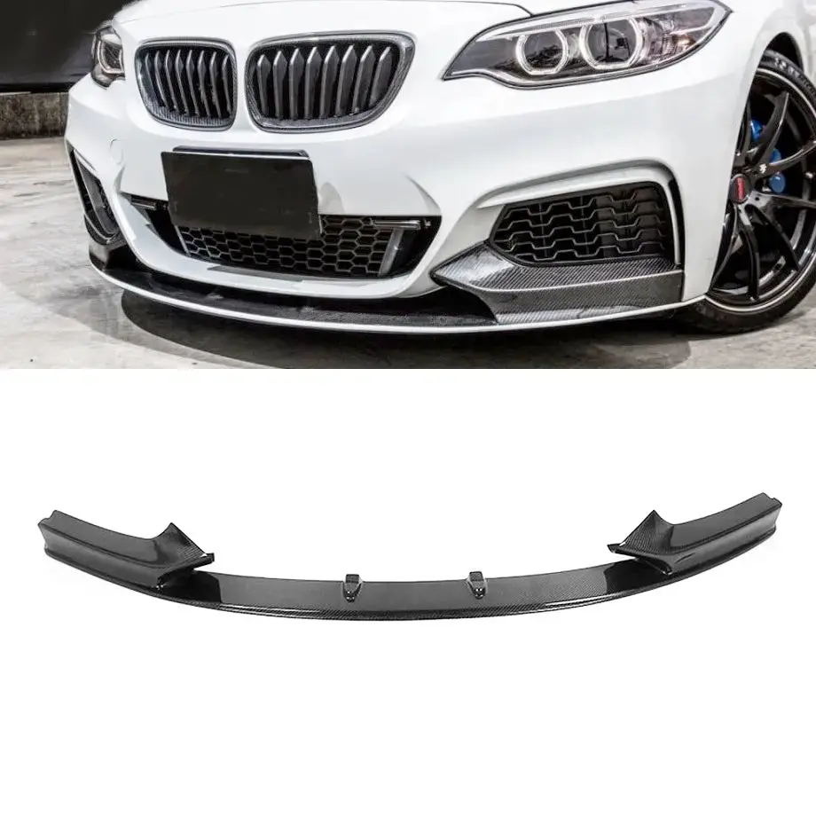 Bm F22 2-Series Carbon Fibre Performance Style Front Spoiler 1