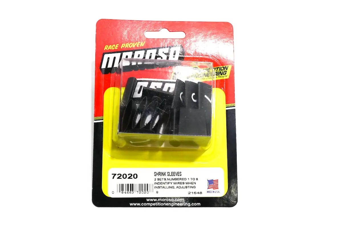 Moroso Shrink Number Sleeve Label - 72020 1