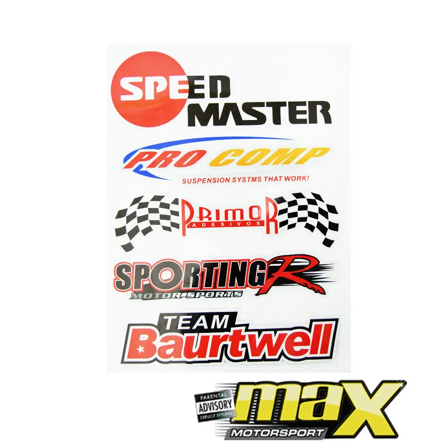 Universal 10-Piece Jdm Racing Door Sticker Kit 1