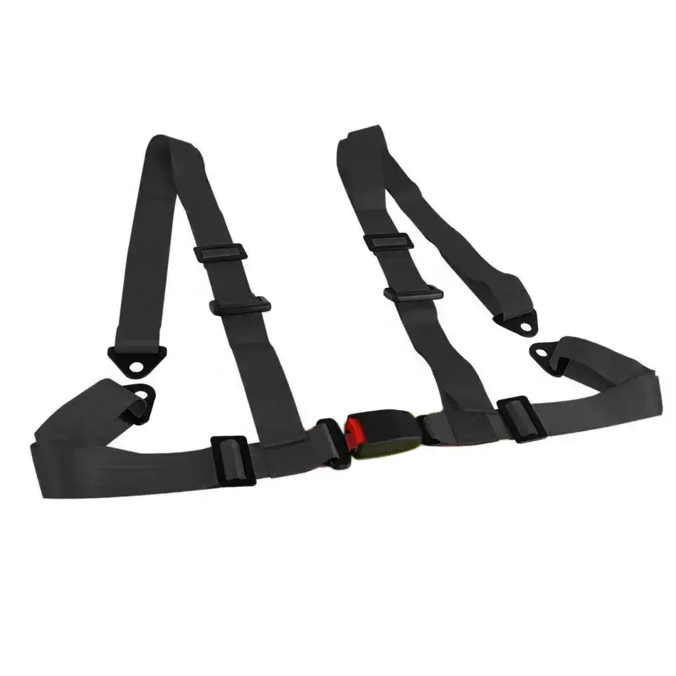 3 Inch Universal 4-Point Racing Seat Harness (Black) 1