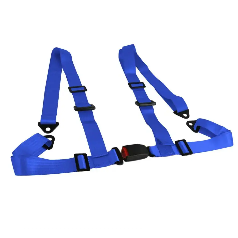 3 Inch Universal 4-Point Racing Seat Harness (Blue) 1