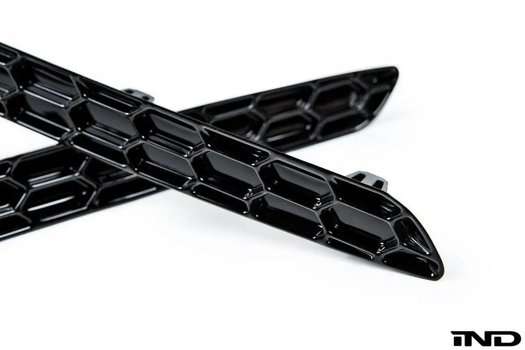 Acexxon Bmw F87 M2 Rear Reflector Insert Set - Honeycomb Gloss Black 1