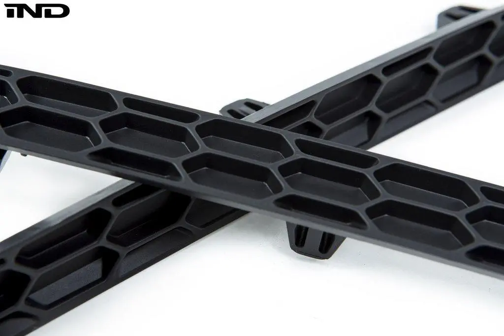 Acexxon Bmw F87 M2 Rear Reflector Insert Set - Honeycomb Matte Black 1