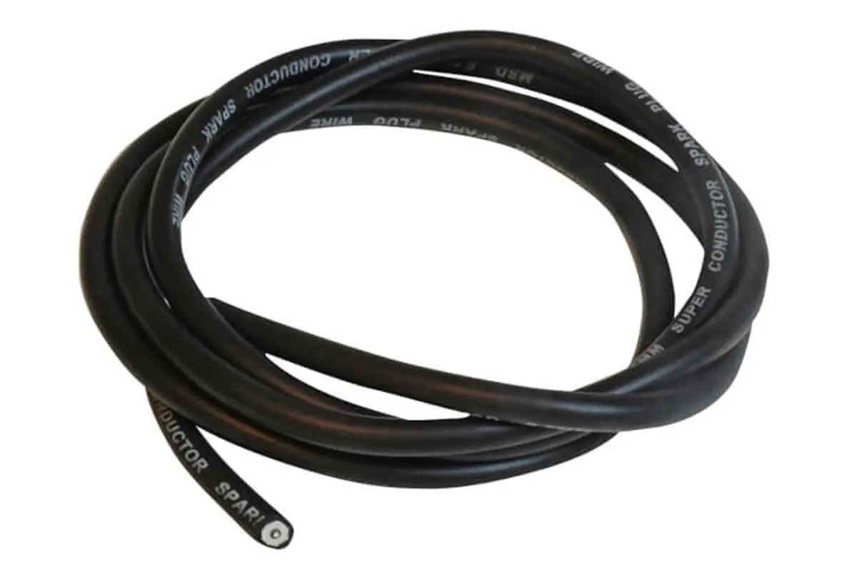 Msd Super Conductor Spark Plug Wire 100' Black 1