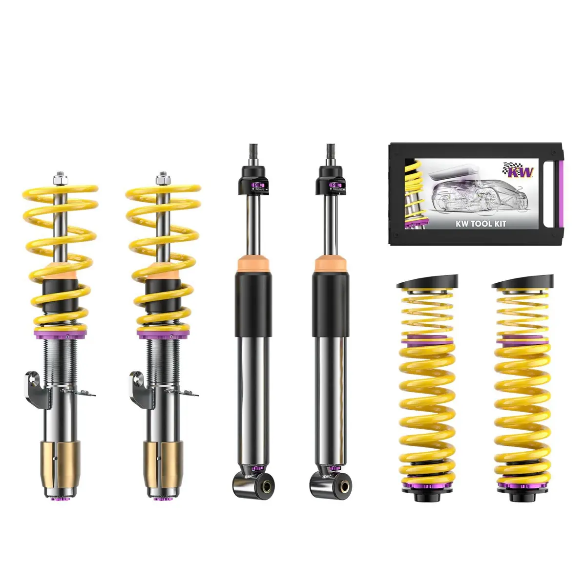 Kw Coilover Suspension V3 Inox – Rebound & Compression Adjustable Street Performance For Bmw M2 & M2 Competition F22/F87 1