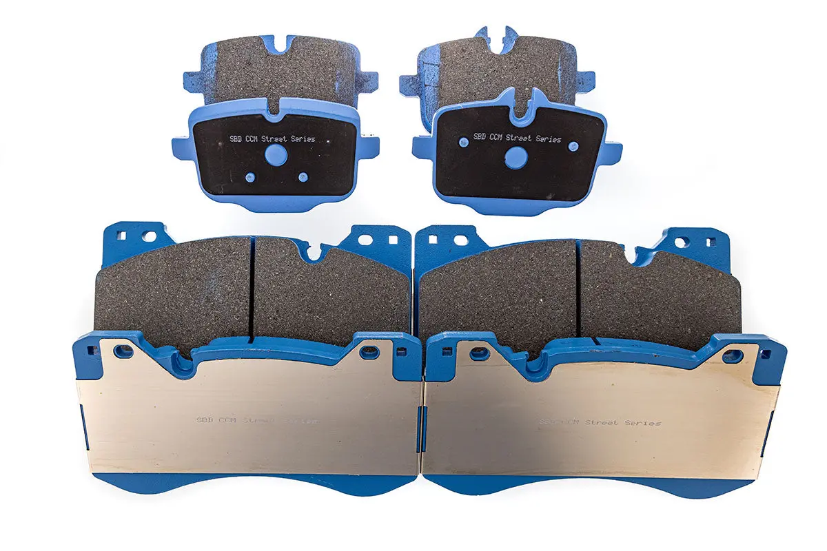 Speed By Design Ccm (Carbon Ceramic) Conversion Brake Pads For Bmw G80 M3 / G82 M4 (Iron Rotors) 1