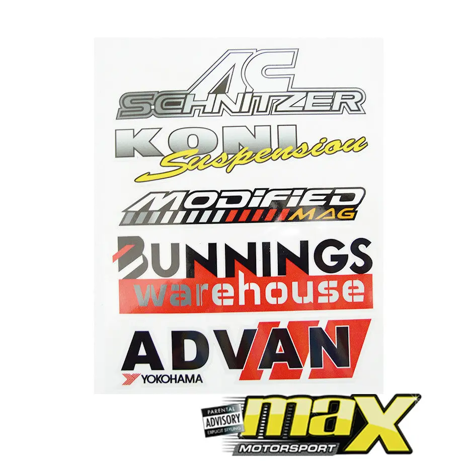 Universal 10-Piece Jdm Racing Door Sticker Kit 1