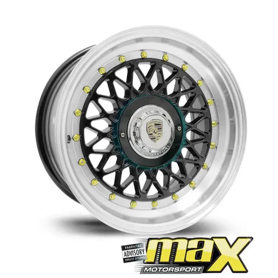 15 Inch Mag Wheel - Mx666 Posch Mesh Style Wheel (4X100 / 4X114.3 Pcd) 1