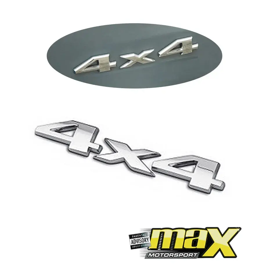 4X4 Chrome Badge 1