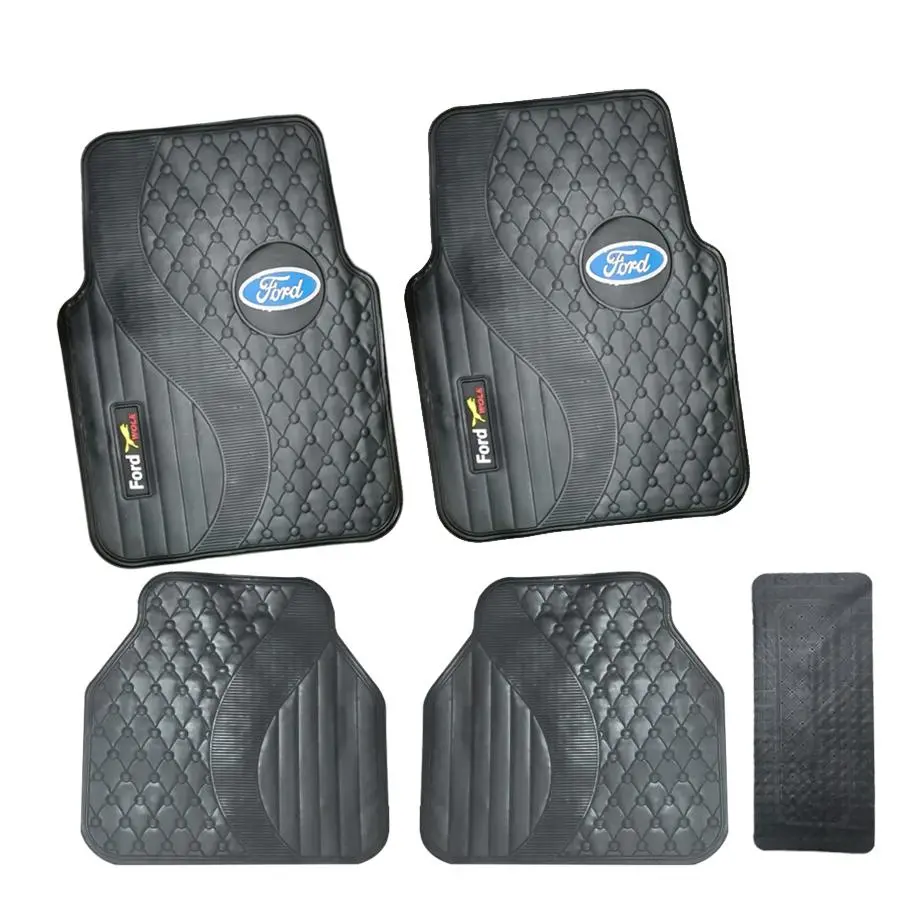 Suitable To Fit - 5-Piece Ford Branded Rubber Car Mats 1
