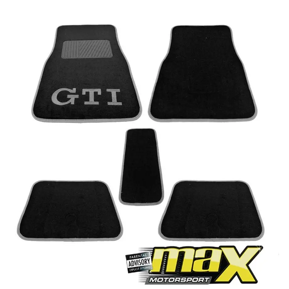 5 Piece Gti Racing Car Mats (Grey) 1
