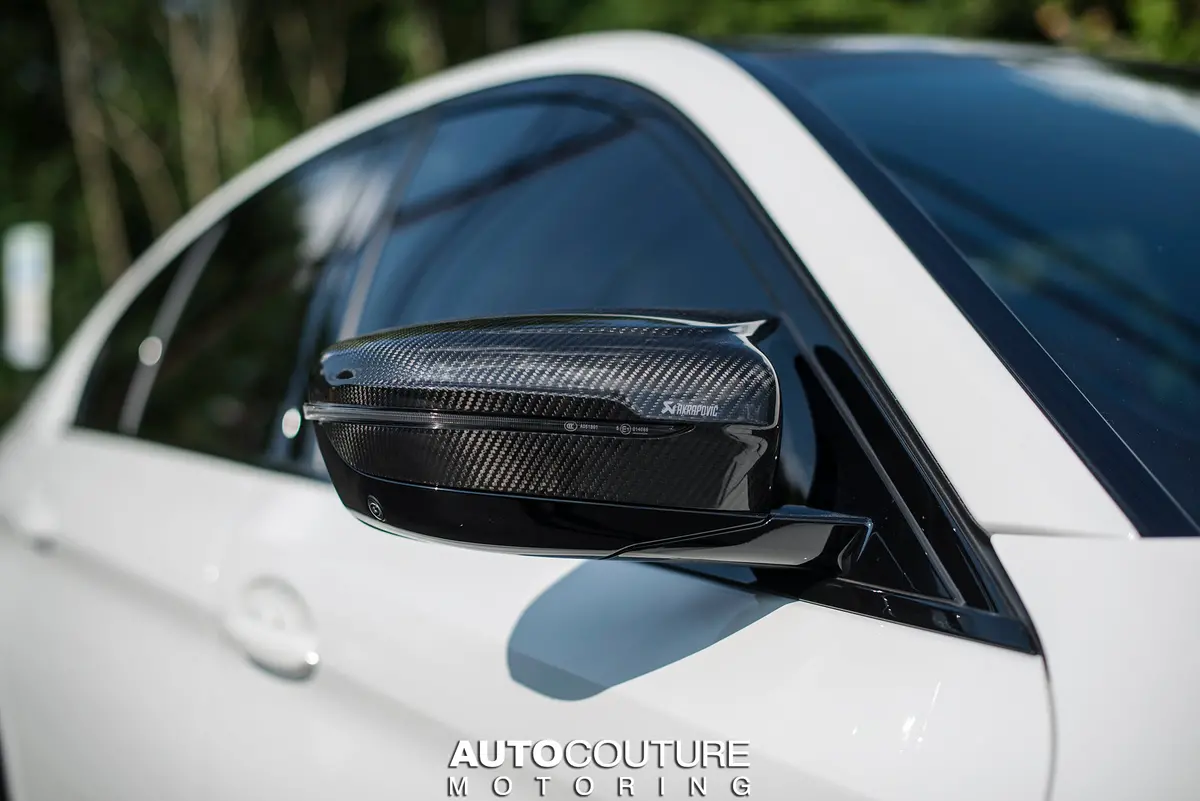 Akrapovic 18+ Bmw M5 (F90) Carbon Fiber Mirror Cap Set - High Gloss 1