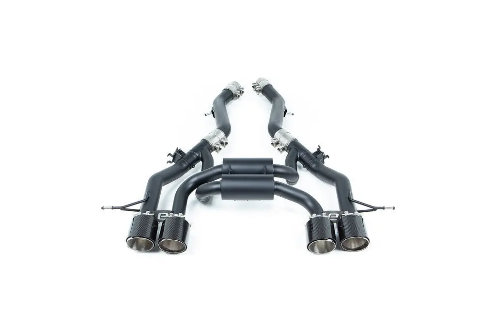 Eisenmann G80 M3 / G82 M4 Black Series Performance Exhaust + Carbon Tip Set - Race 1