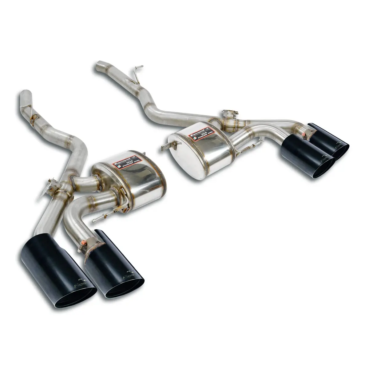Supersprint Bmw G87 M2 Rear Exhaust Right Oo100 - Left Oo100 "Gun Metal Grey", With Valves 1