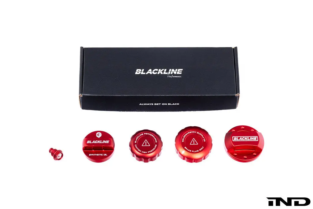Goldenwrench Blackline Performance Gr Corolla / Yaris (G16e-Gts) Cap Set - Edition Red 1
