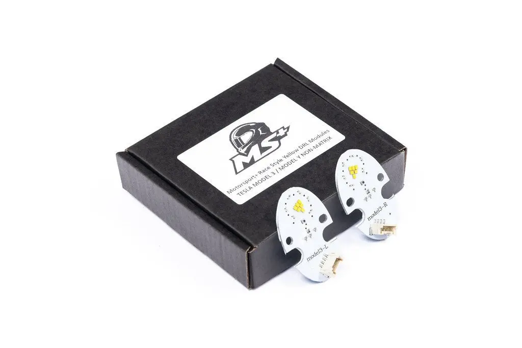 Motorsport+ Tesla Model 3 / Y Race Style Yellow Drl Led Module Set 1