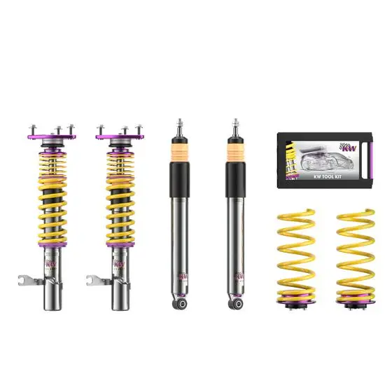 Kw Coilover Suspension V3 Clubsport Inox – Track Performance With Top Mounts For Bmw E93 M3 Convertible 2006–2013 (With Edc) 1