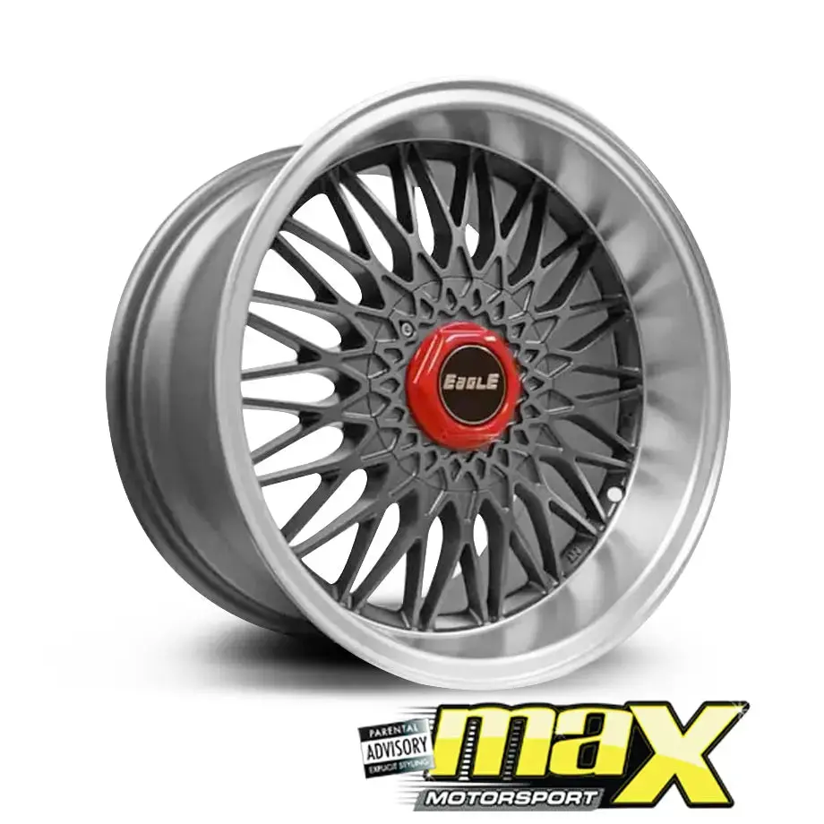 15 Inch Mag Wheel - Mx5057-B Eagle Wheel - (4X100 /5X100 Pcd) 1