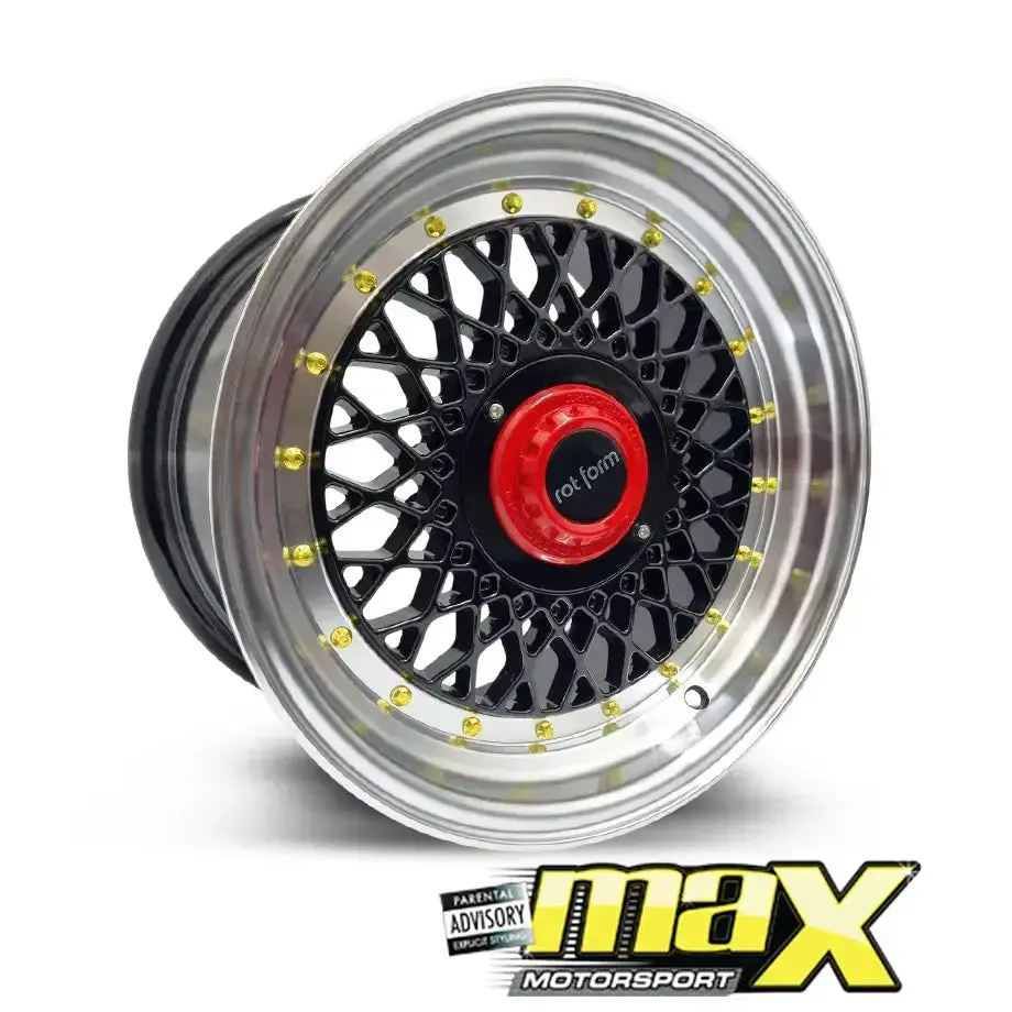 17 Inch Mag Wheel - Mx4061-Bk Rotform Mesh Style Wheel (4X100 / 5X100) 1