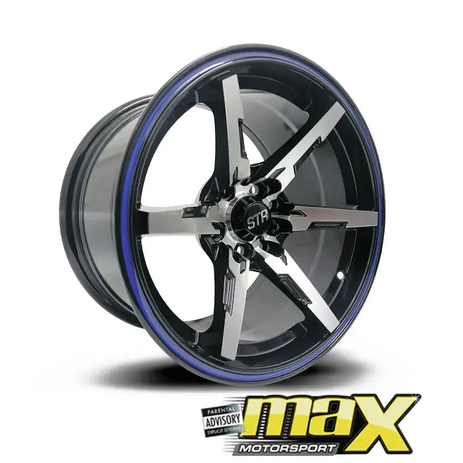 15 Inch Mag Wheel - Mx824 Str Concave Wheels (5X100 / 5X114.3 Pcd) 1