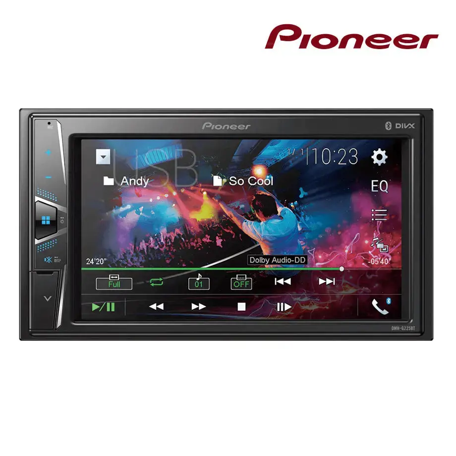6.2 Inch - Pioneer Dmh-G225bt Av Receiver With Bluetooth & Usb 1