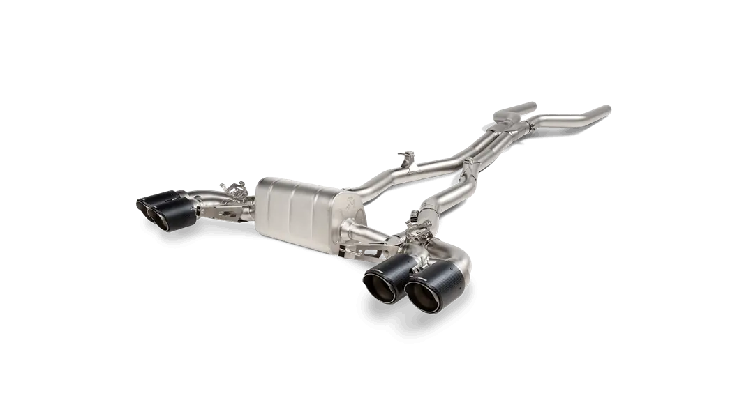 Akrapovic 2020+ Bmw M8 Gran Coupe (F93) Evolution Line Cat Back (Titanium) W/Titanium/Cf Tips 1