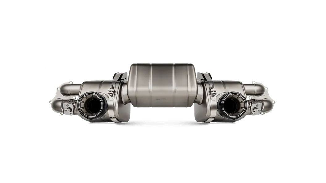 Akrapovic 2020+ Porsche Cayman Gt4 (718) Slip-On Line W/Black Coated Titanium Tips 1