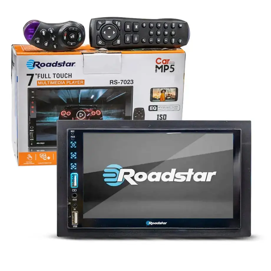 7 Inch Roadstar Mp5 Bluetooth Double Din With Steering Wheel Control Remote 1
