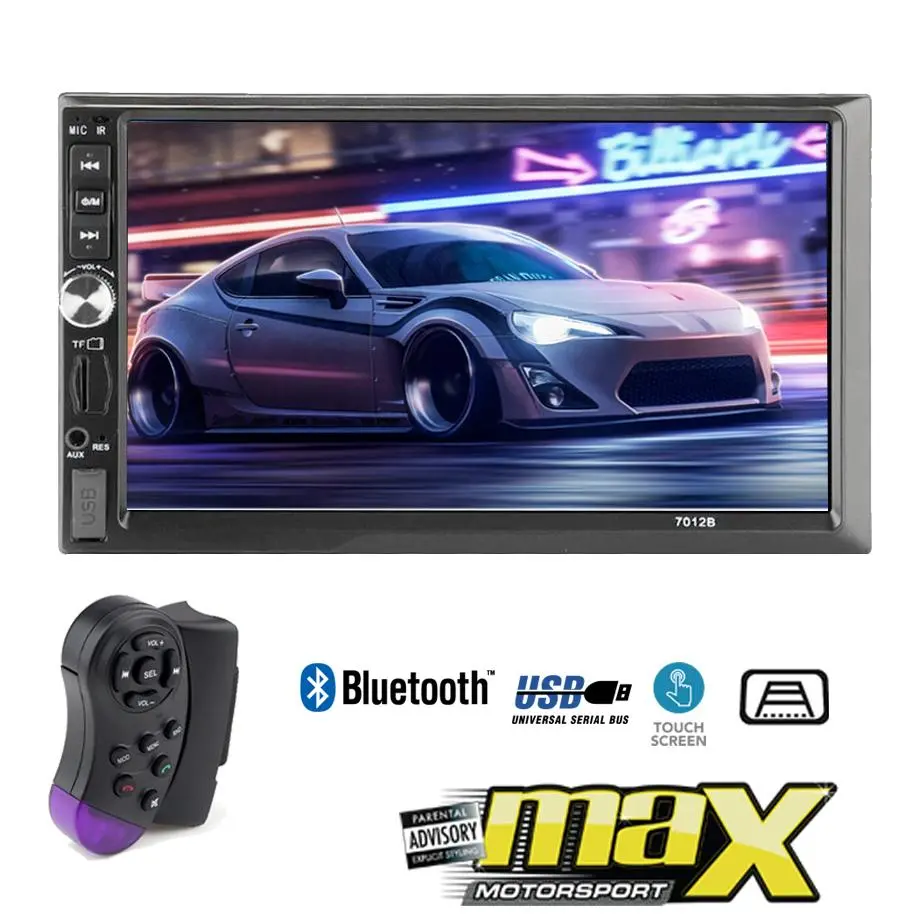 7 Inch Touch Screen Double Din Mp5 Multimedia Player With Steering Wheel Control Remote 1