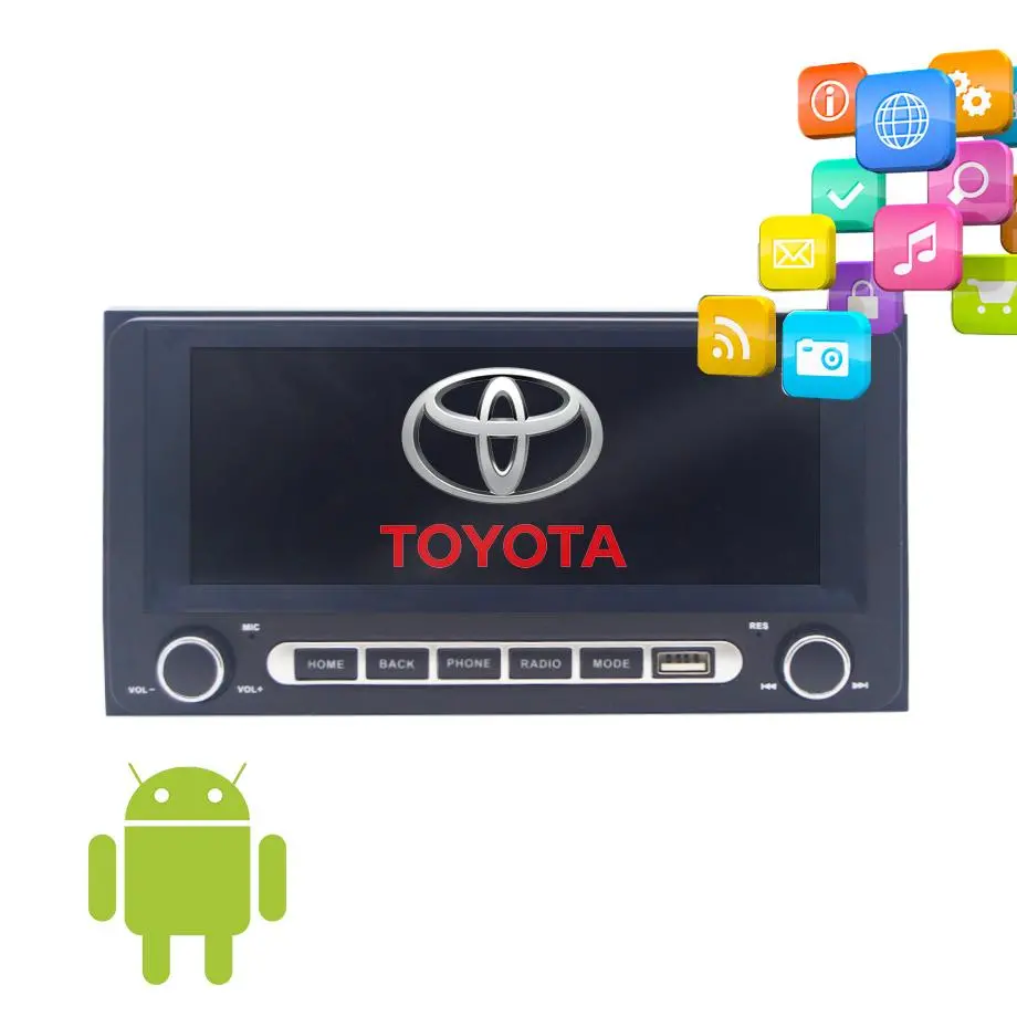 7 Inch Toyota Android Entertainment & Gps System 1
