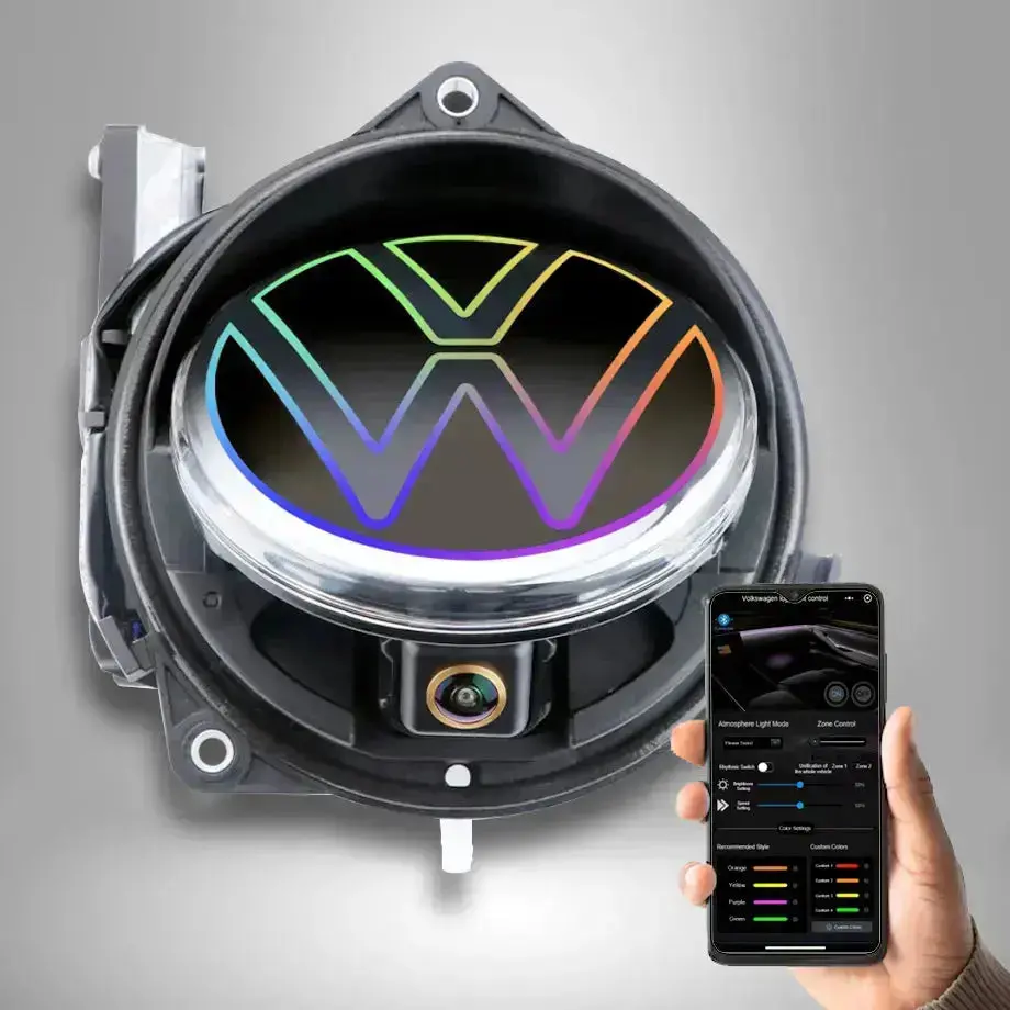 Vw Rgb App Controlled  Rear Emblem Reverse Camera Kit - Suitable To Fit - Vw Golf 7 / 7.5 1