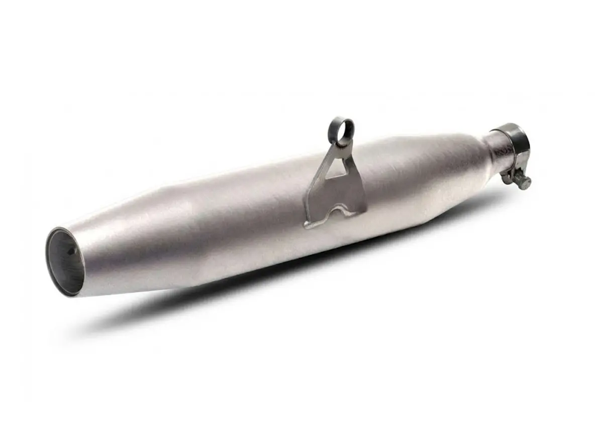 Triumph Street Twin Matt Tapered Muffer Stainless Steel, Left 1
