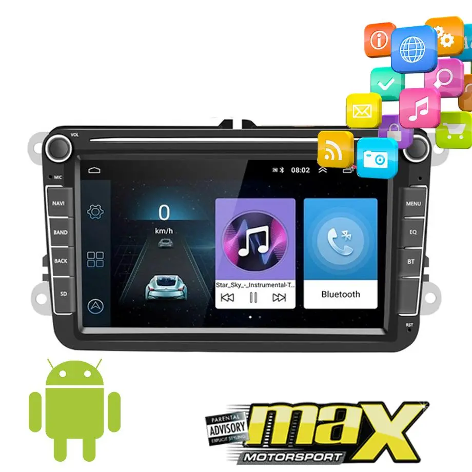 8 Inch Vw Android Entertainment & Gps System 1