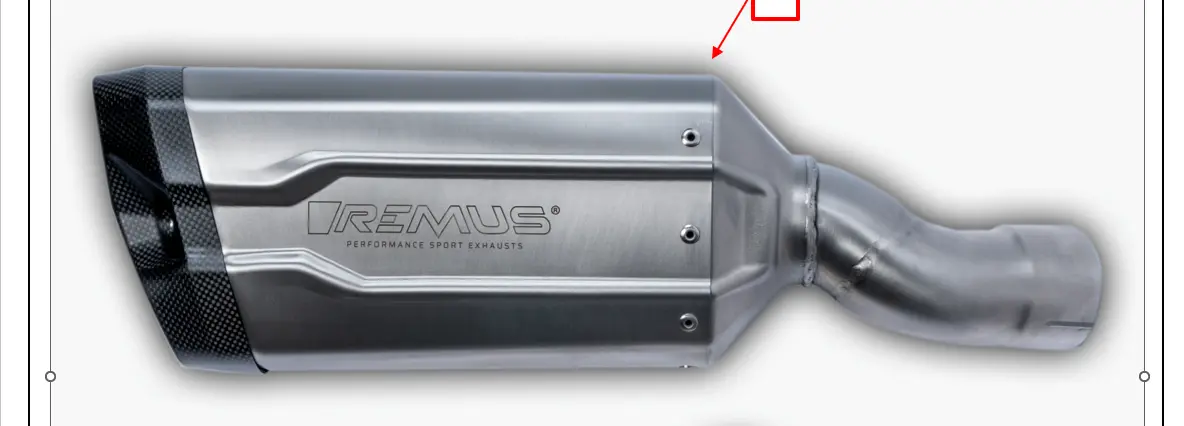 Bmw R 1300 Gs/Adv Remus 8 2.0 Slip On, Stainless Steel 1