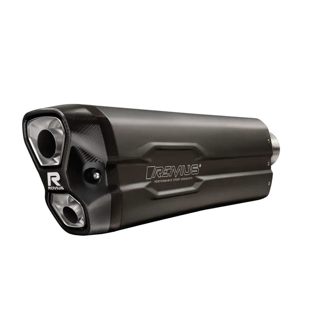 Triumph Tiger 900 24- Euro 5 Remus 8 2.0 Racing Silencer, Stainless Steel Black 1