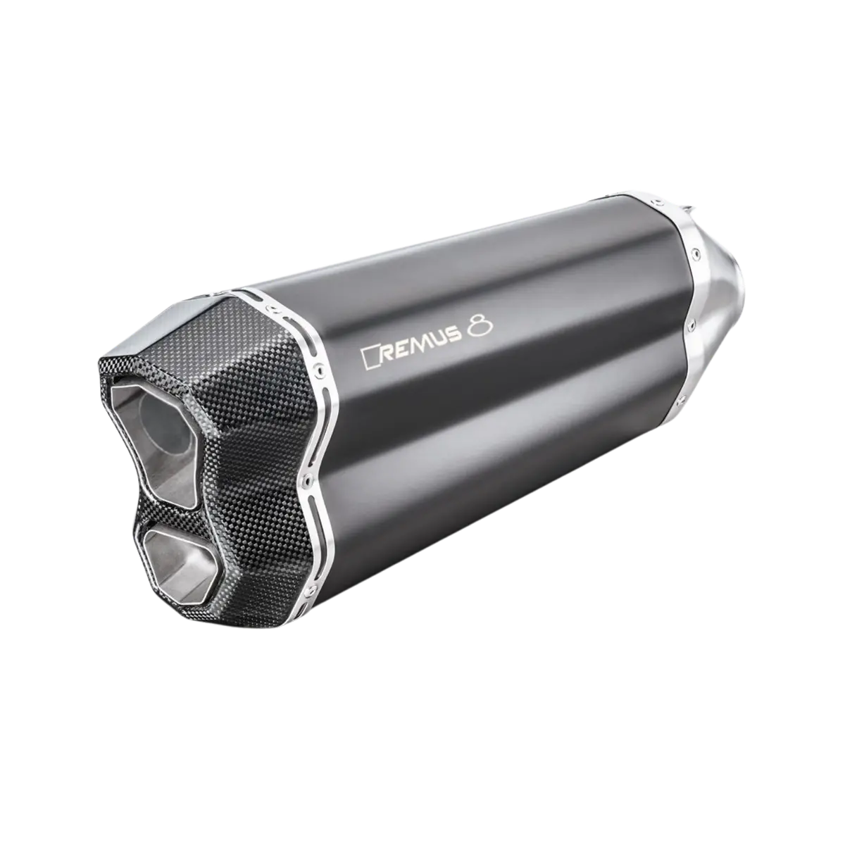 Triumph Tiger 1050 Sport Mod. Remus 8 Slip On Silencer, Stainless Steel Black 1