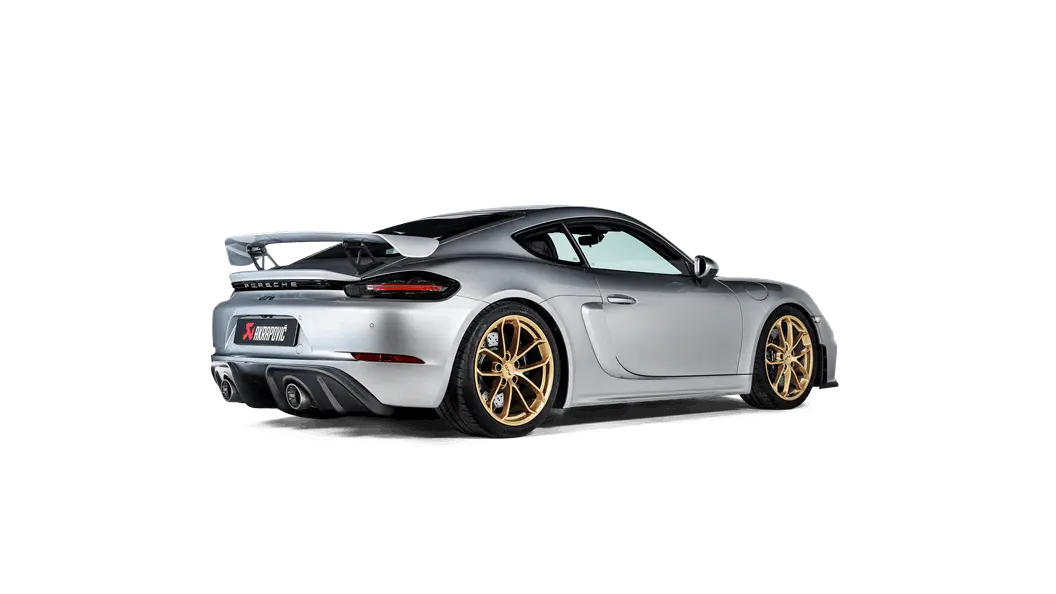 Akrapovic 2020+ Porsche Cayman Gt4 (718) Rear Carbon Fiber Diffuser - High Gloss 1