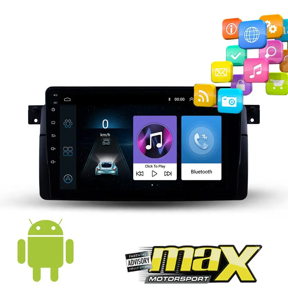9 Inch Bm E46 Android Entertainment & Gps System 1