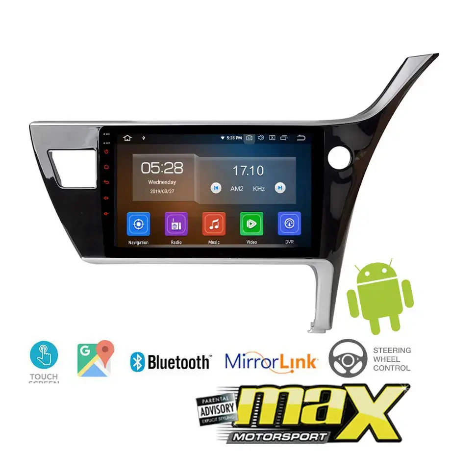 9 Inch Toyota Corolla (17-19) Android Entertainment & Gps System 1