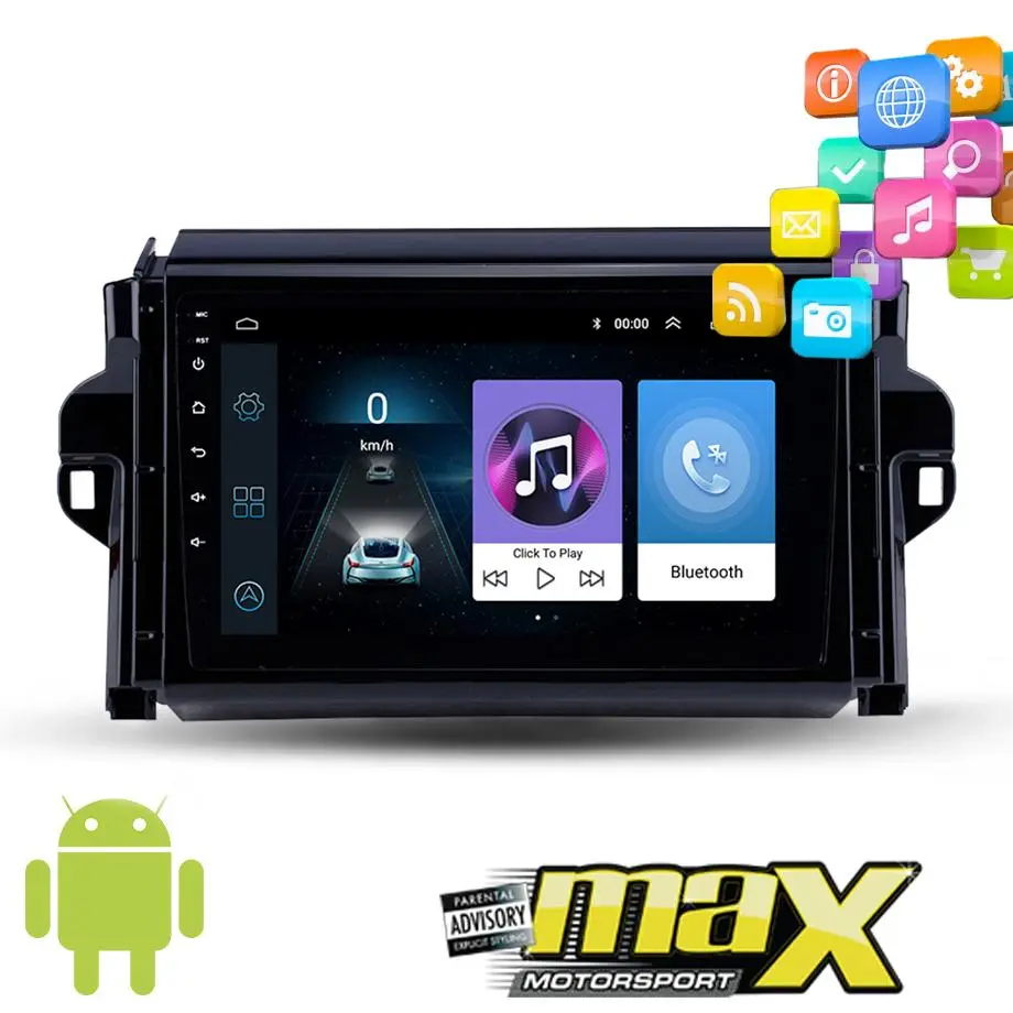 9 Inch Toyota Fortuner (15-18) Android Entertainment & Gps System 1