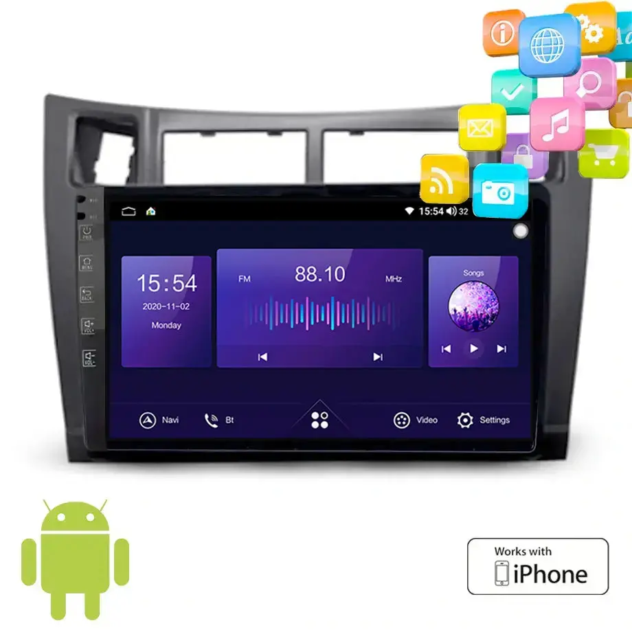 9 Inch Toyota Yaris (05-12)  Android Entertainment & Gps System 1
