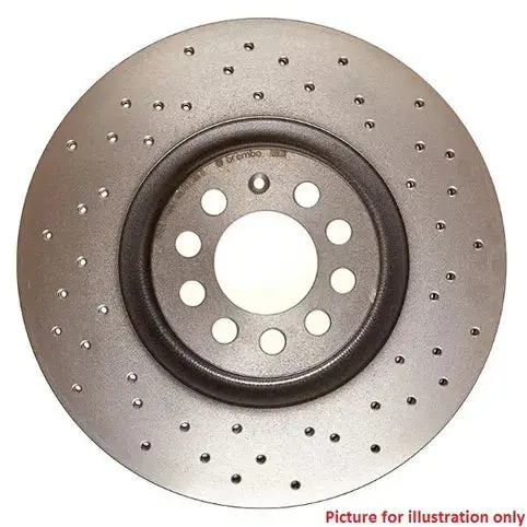 Brembo Brembo Xtra Drilled Disc Fiat 240Mm Solid High Performance Brake Disc (Rear) 1